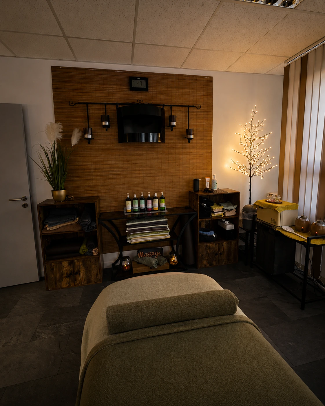 Ruhige Atmosphäre im Body & Soul Massagestudio